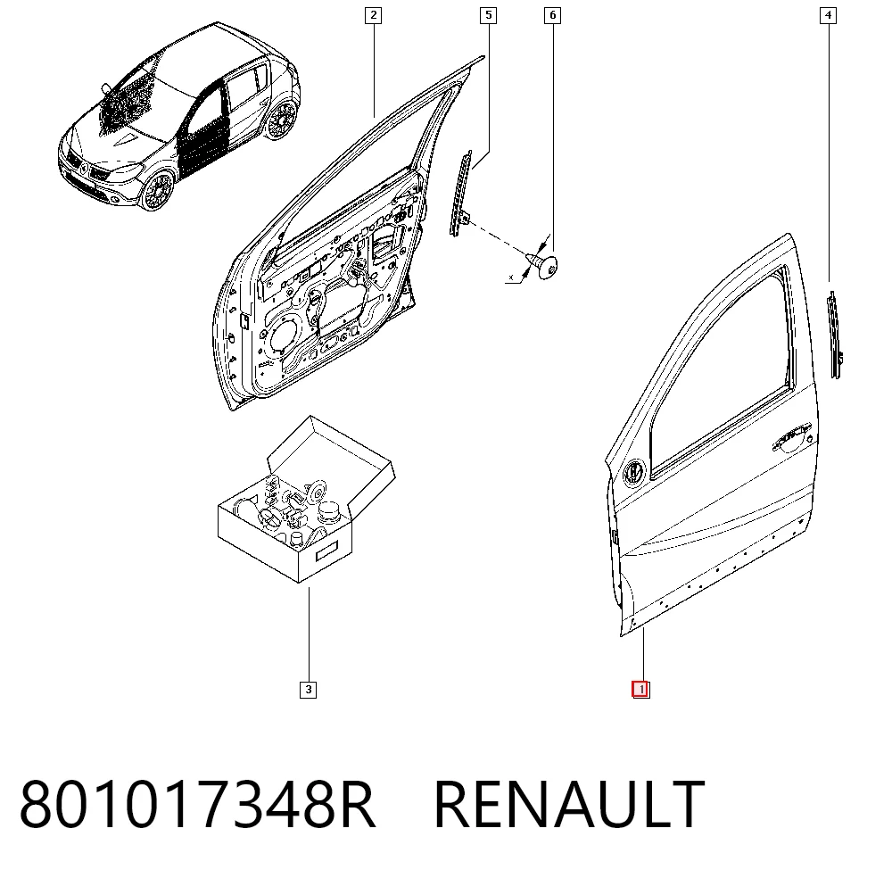Передняя левая дверь Plrsolutions PLR5109101 цена, от 164.70 USD