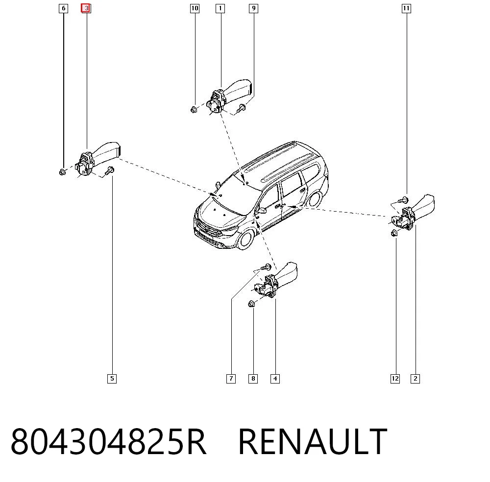 Ограничитель двери 14837138 AND