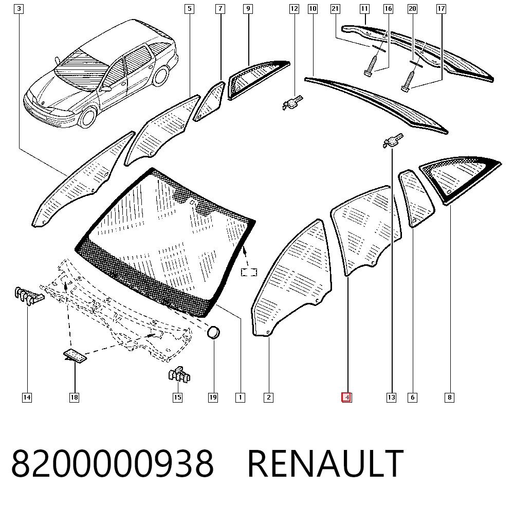 8200000938 Renault (RVI) Механизм подъема стекол