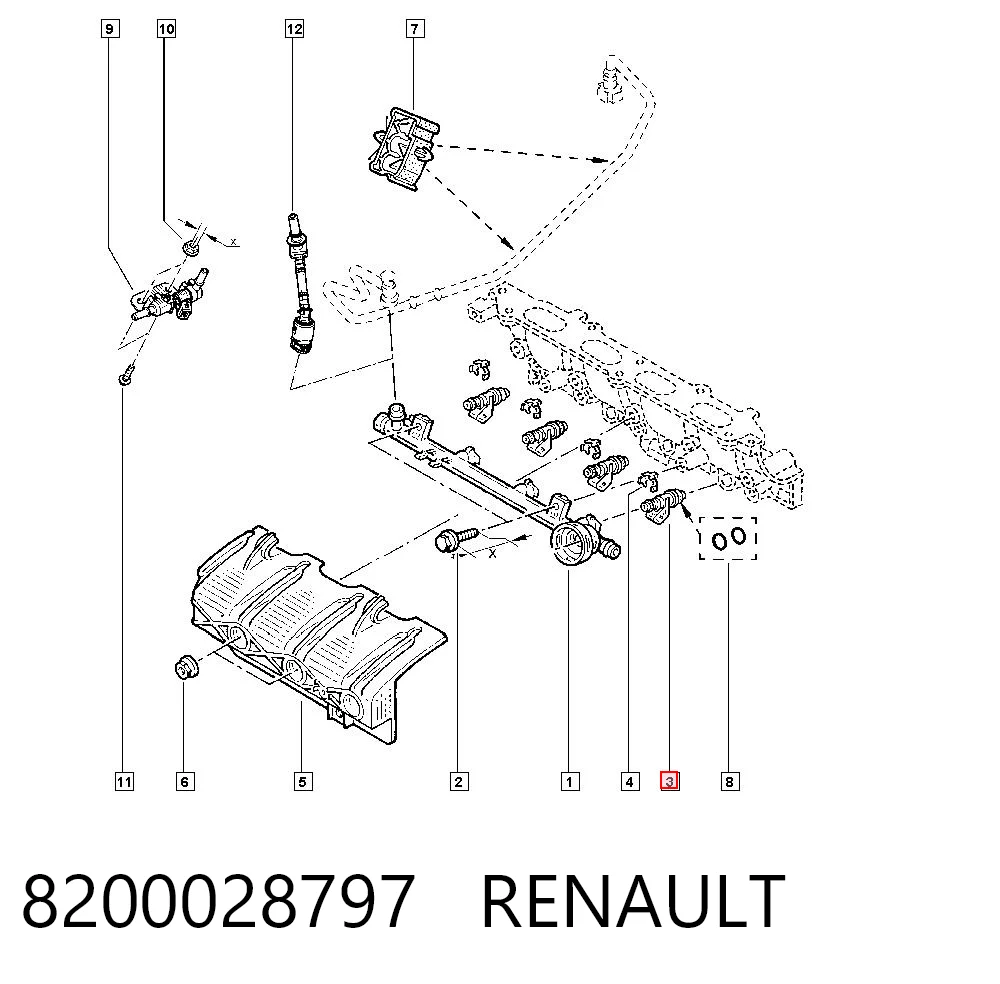 8200028797 Renault (RVI) Топливные форсунки