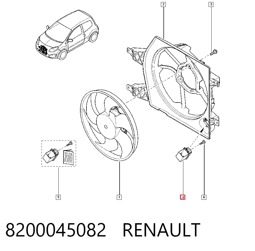 8200045082 Renault (RVI) Регулятор оборотов вентилятора охлаждения (блок управления)