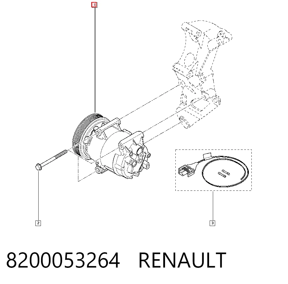 8200053264 Renault (RVI) Компрессор хладагента