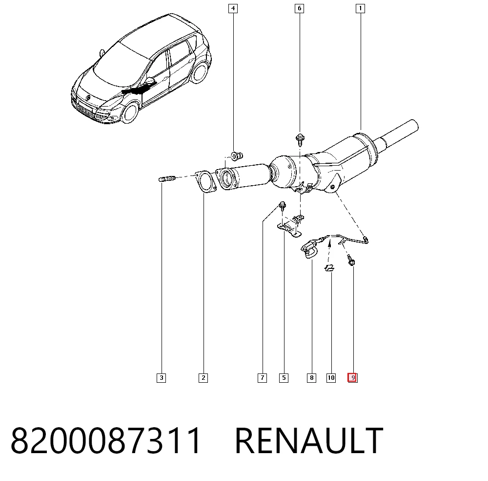 Болт ГБЦ 000933008150 Mercedes