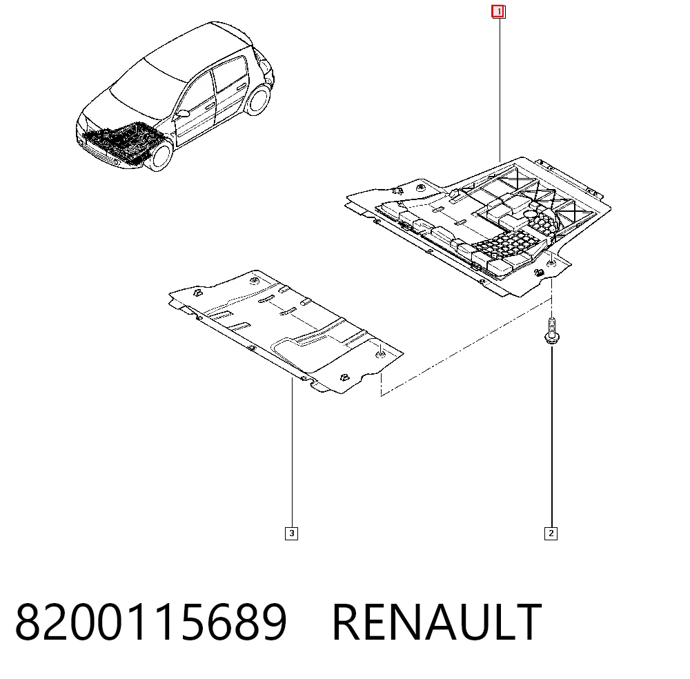 Защита картера двигателя на Renault Scenic GRAND II JM0, JM1