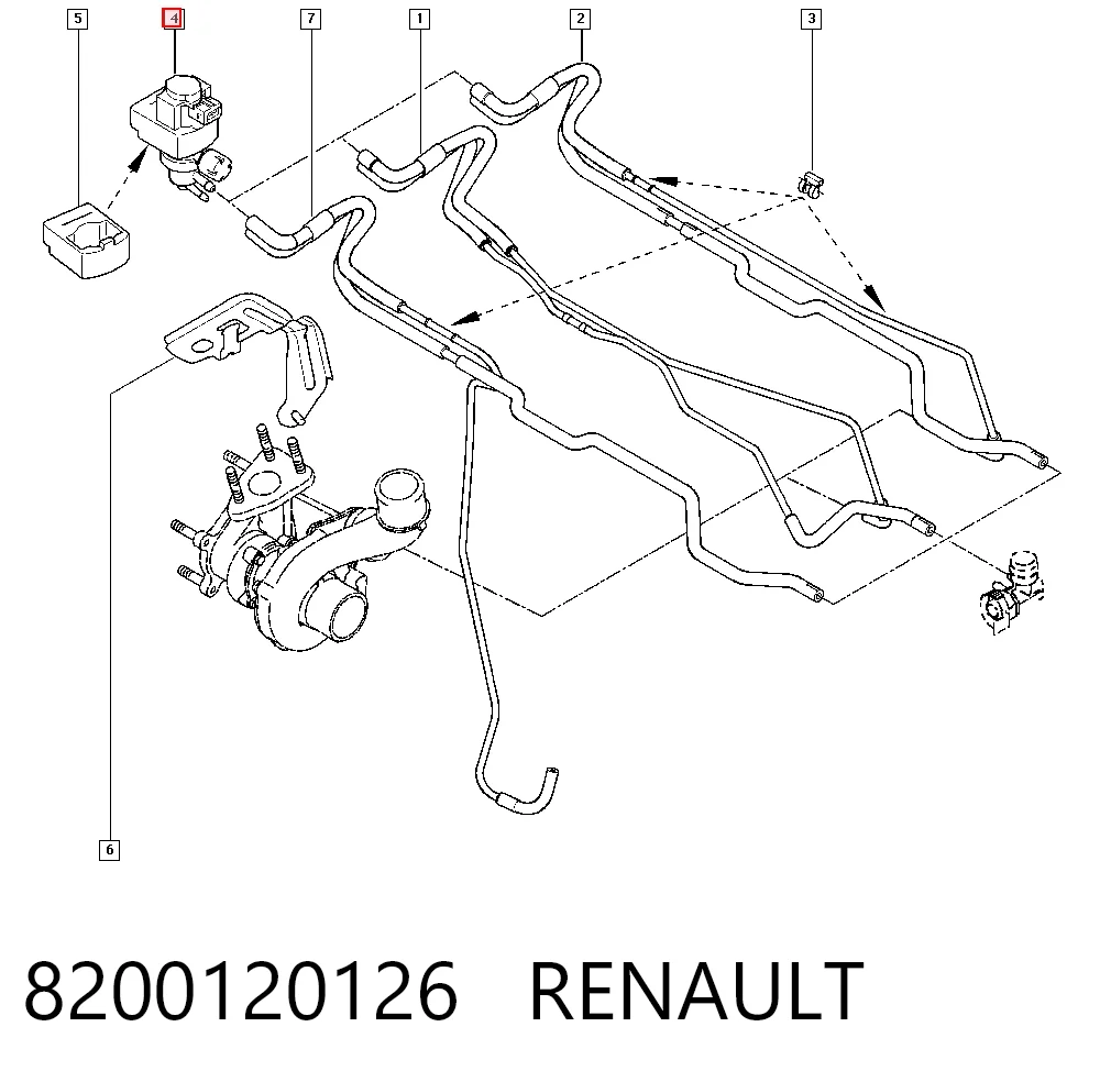 8200120126 Renault (RVI) Соленоид давления наддува