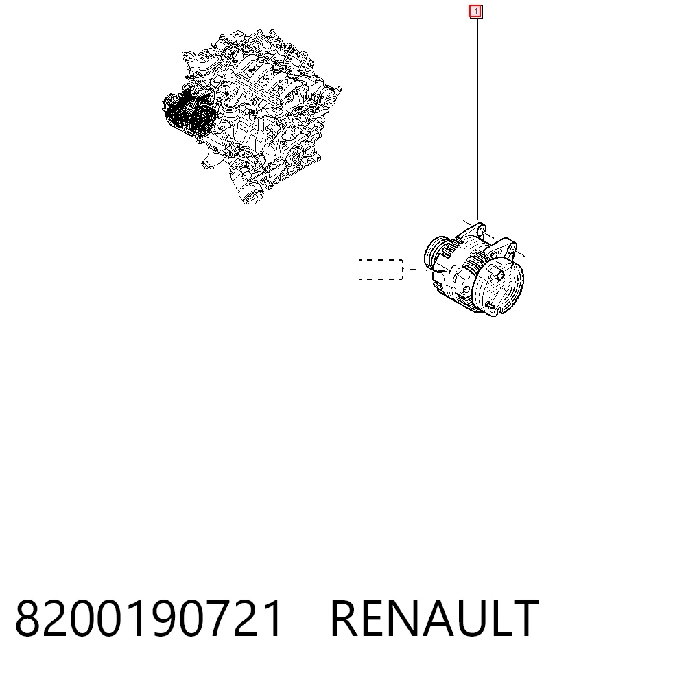 8200190721 Renault (RVI) Генератор автомобильный