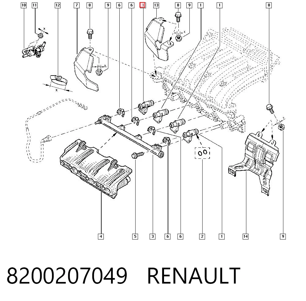 8200207049 Renault (RVI) Топливные форсунки