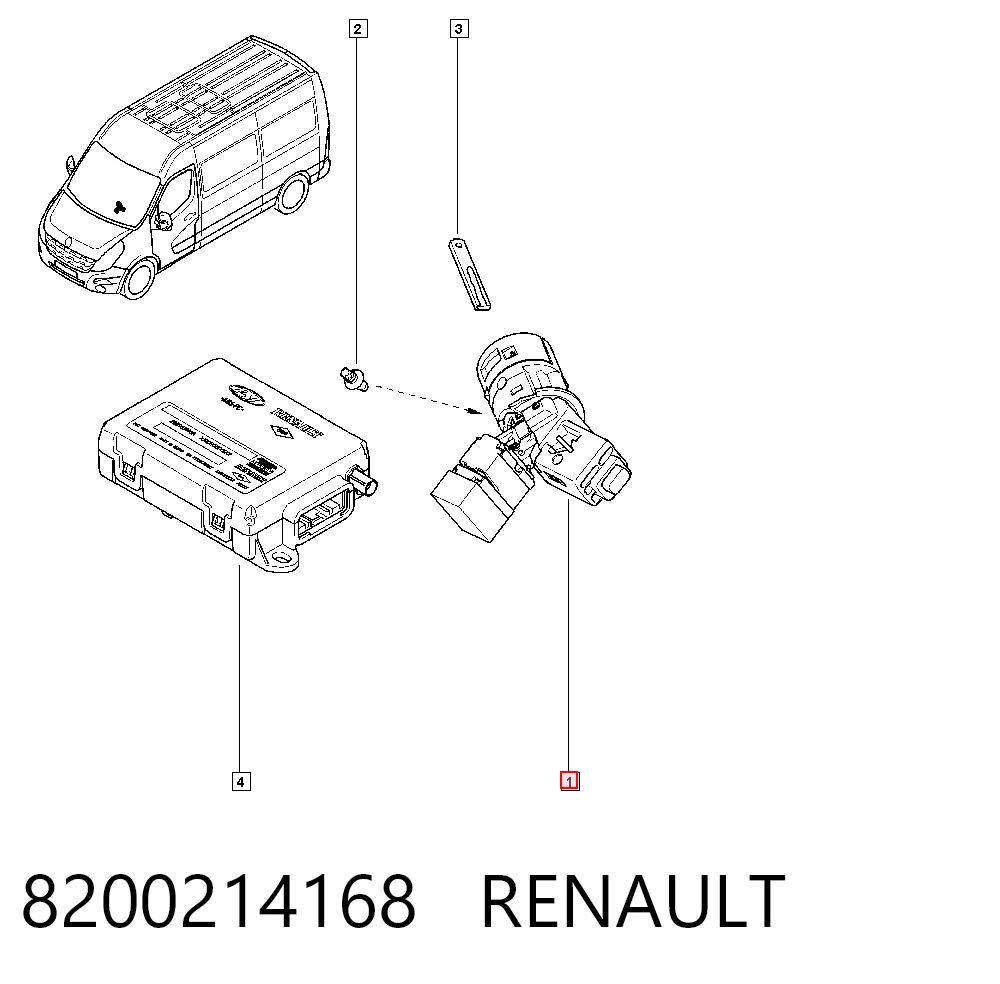 8200214168 Renault (RVI) Замок зажигания