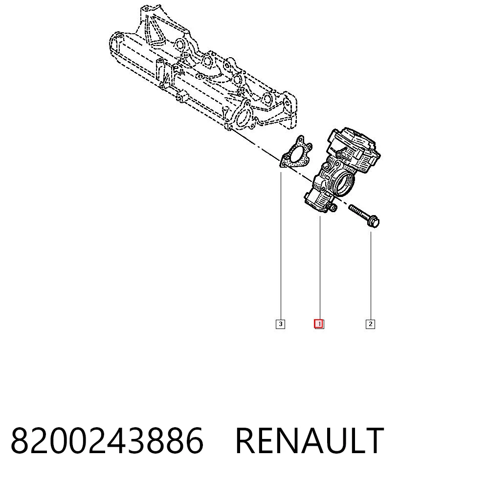  Дроссельная заслонка Renault Espace 4