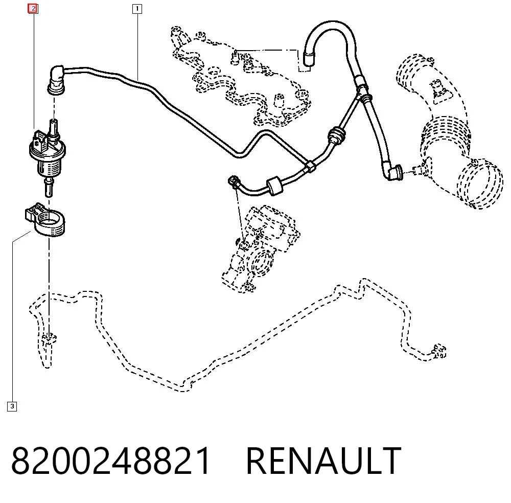 8200248821 Renault (RVI) Клапан абсорбера