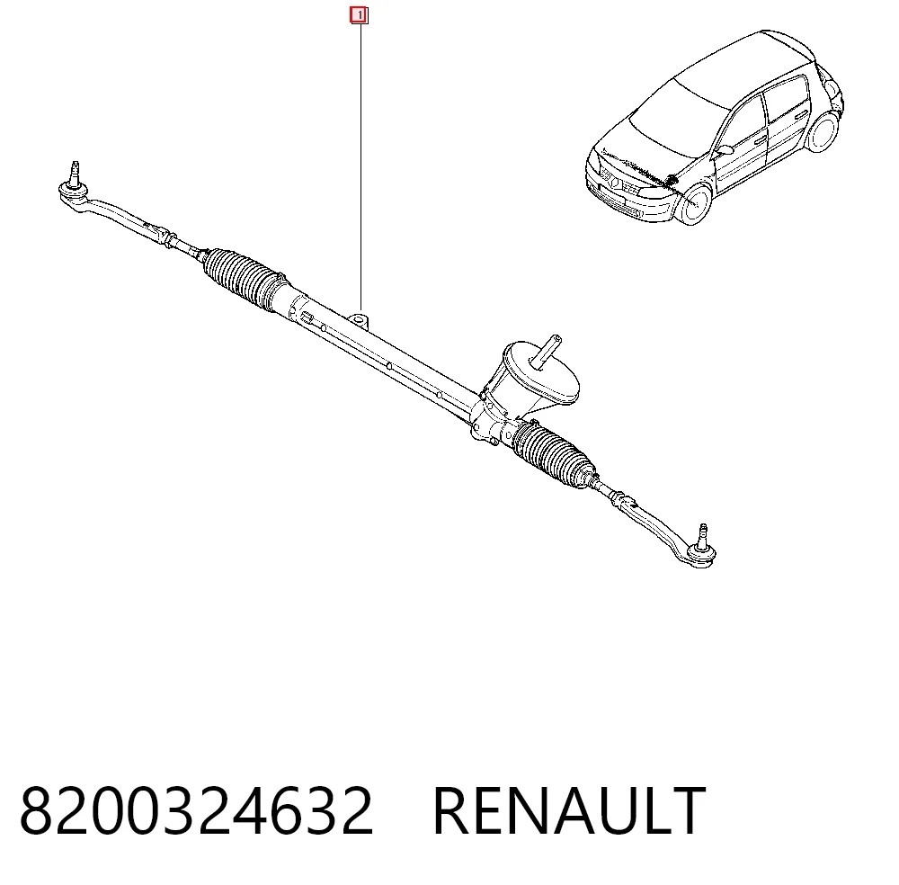 8200324632 Renault (RVI) Управление рулевое в сборе