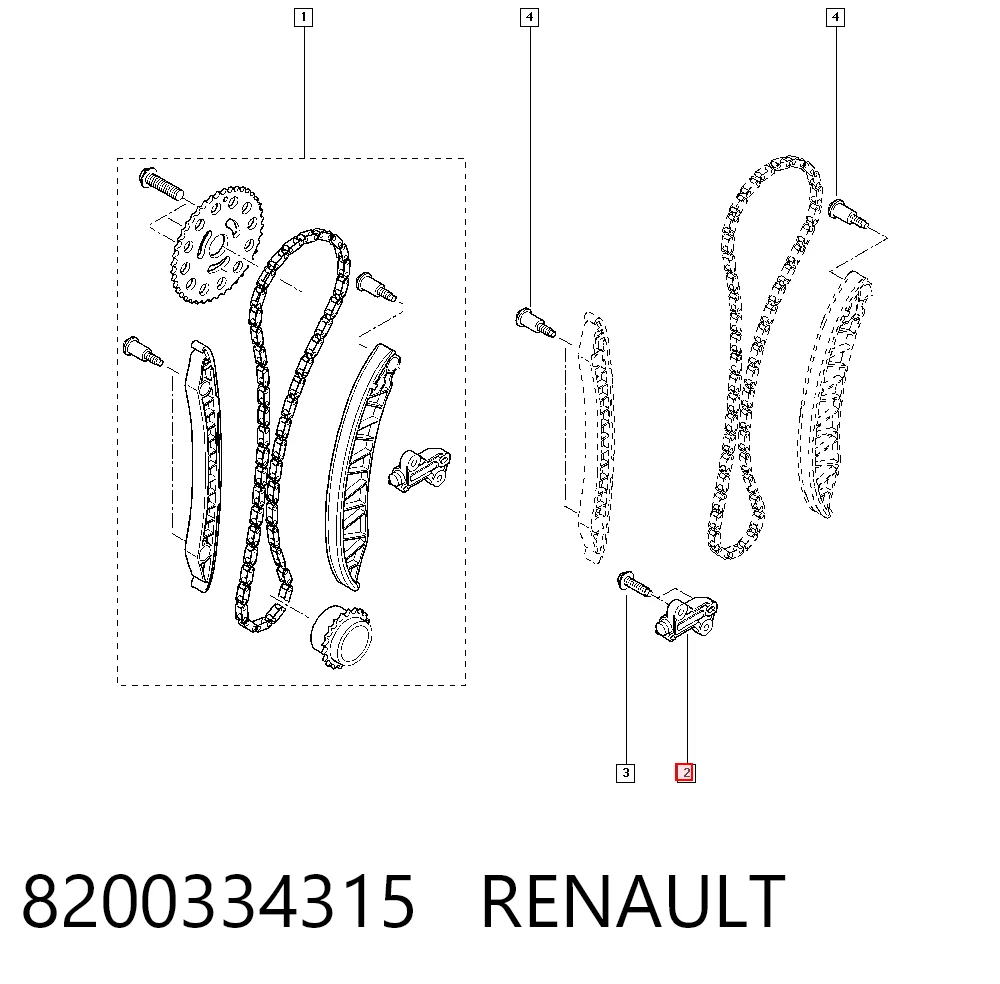 Натяжитель цепи ГРМ General Motors 93161657 цена, от 20.27 USD