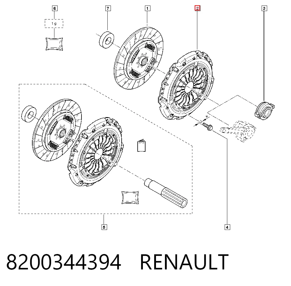  Корзина сцепления Renault Scenic 