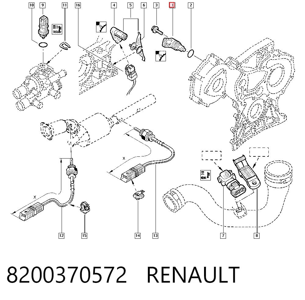 8200370572 Renault (RVI) Датчик распределительного вала