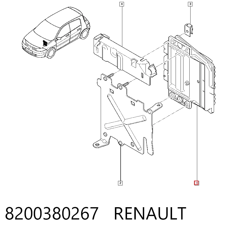 8200380267 Renault (RVI) Катушка зажигания