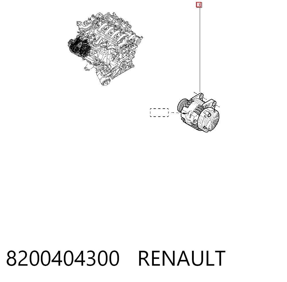 8200404300 Renault (RVI) Генератор автомобильный
