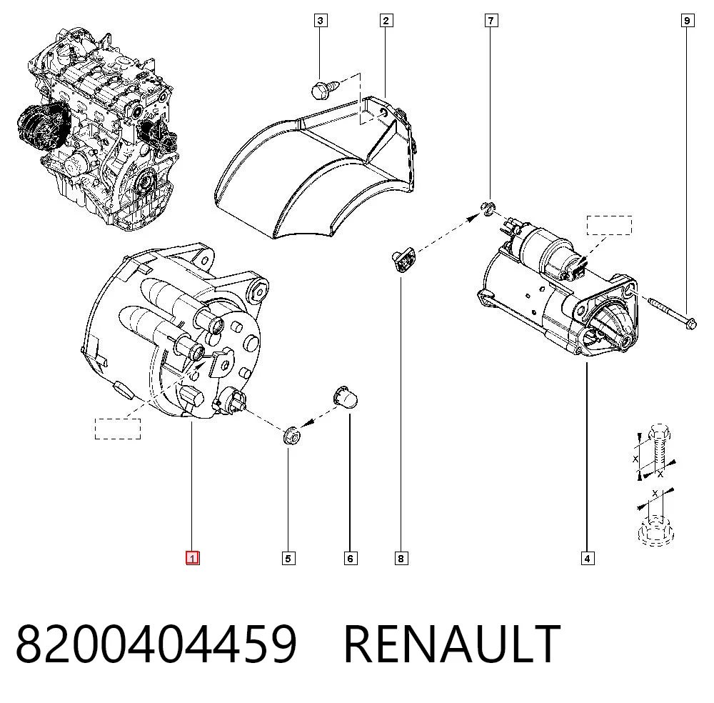 8200404459 Renault (RVI) Генератор автомобильный