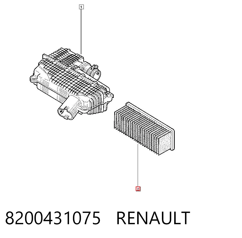 8200431075 Renault (RVI) Воздушный фильтр двигателя