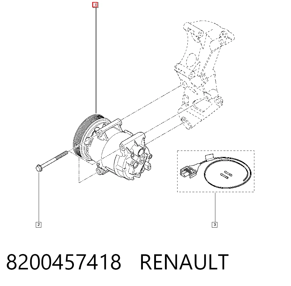 8200457418 Renault (RVI) Компрессор хладагента