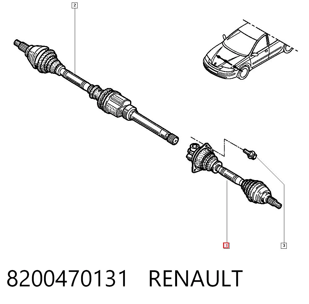 Купить BB1655 Posterparts Привод в сборе левый