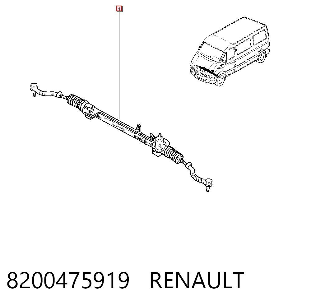 Реечный рулевой механизм AND 30422023 цена, от 324.13 USD