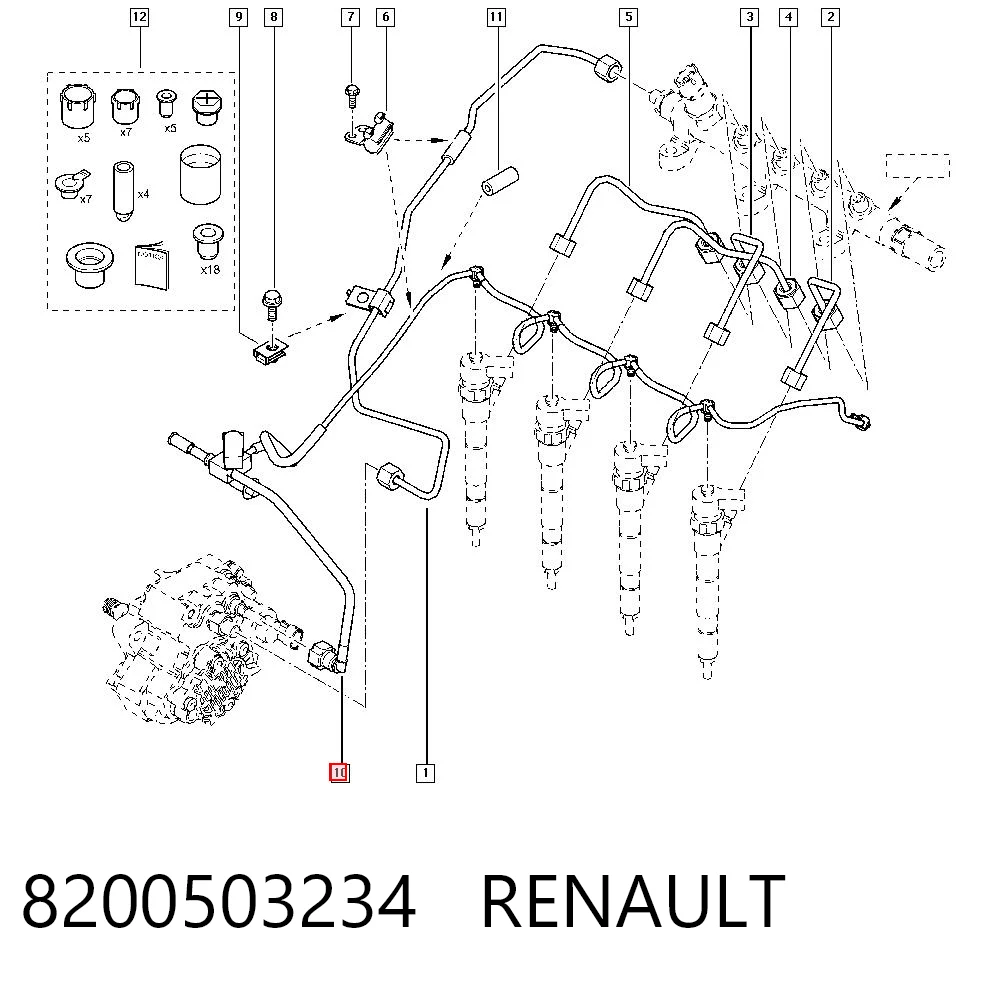 Купить 445214145 Bosch Обратная топливная трубка