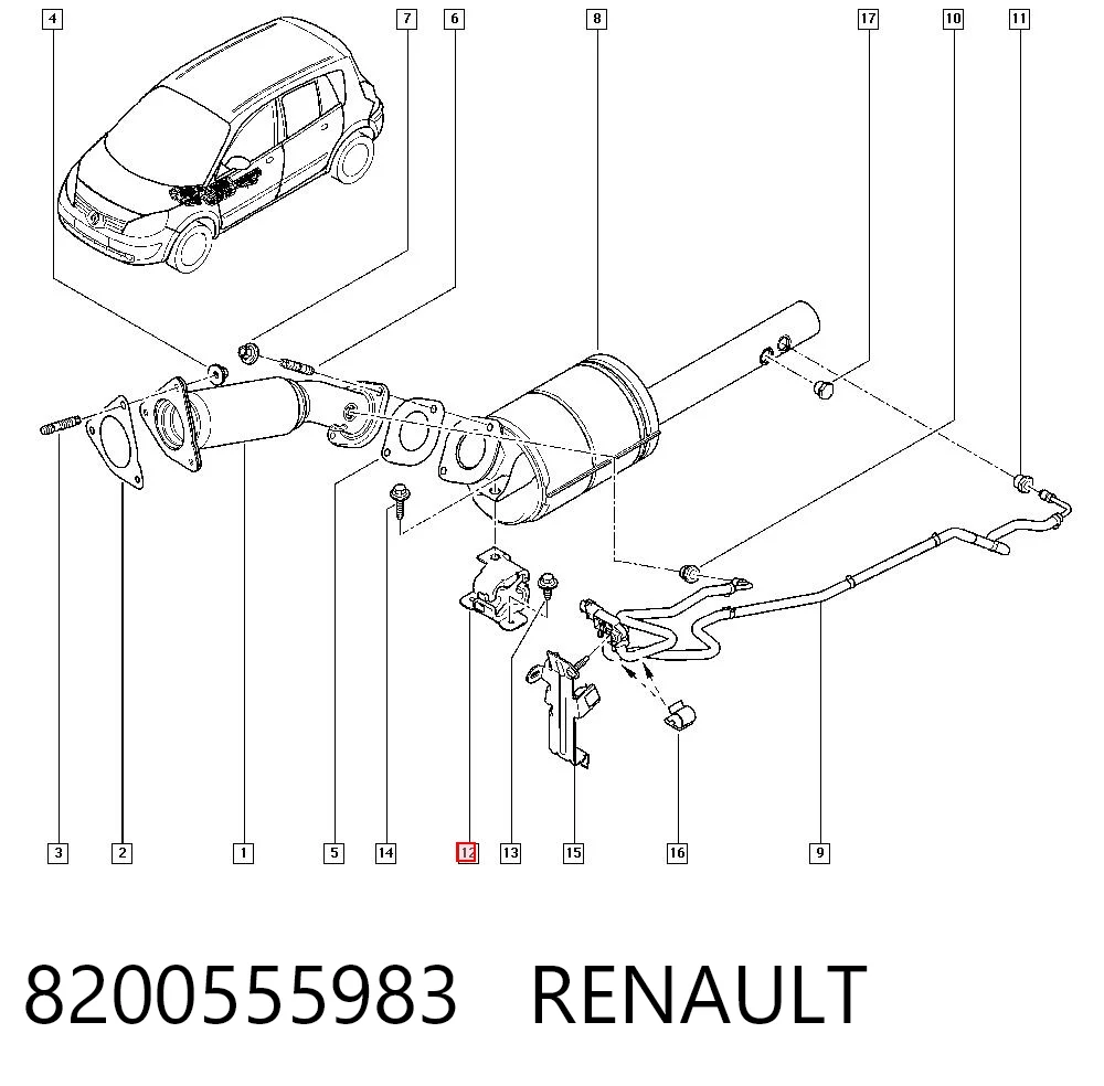 Купить Подушка глушителя Рено Меган II LM0, LM1