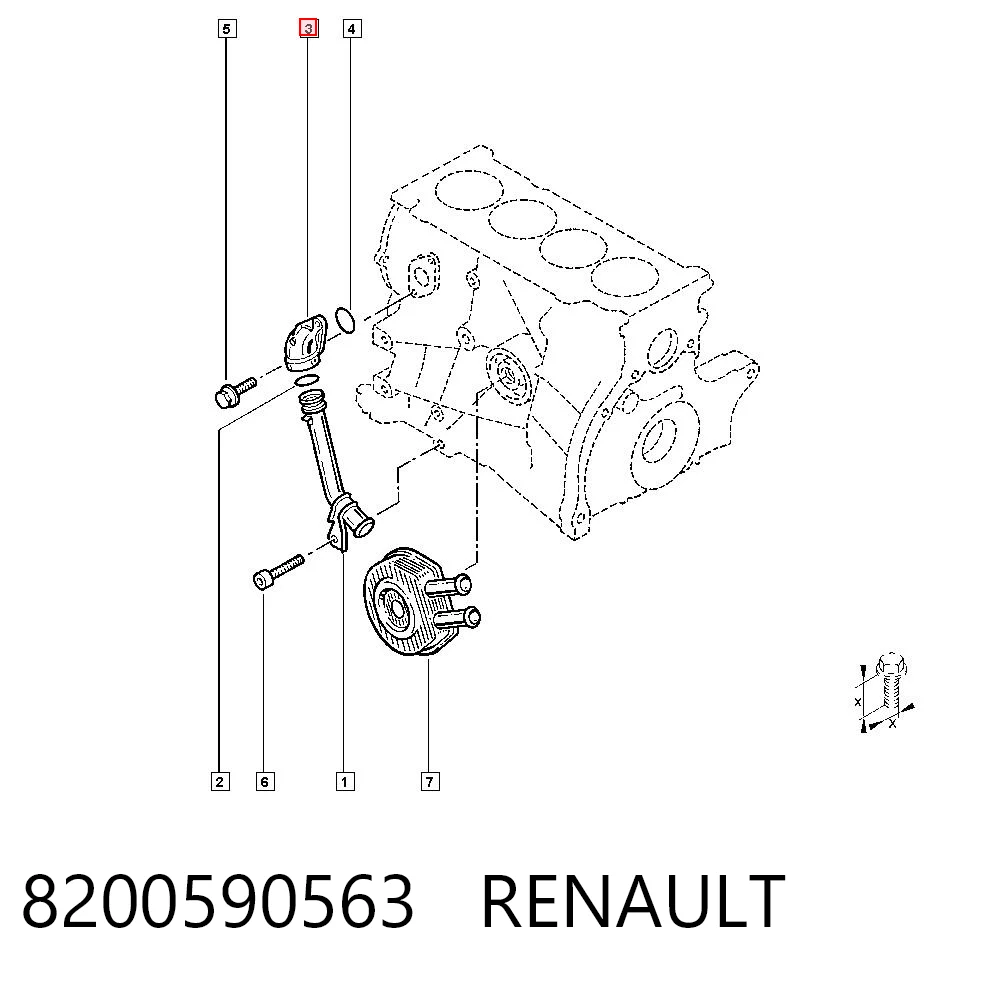  Фланец системы охлаждения Renault Trafic 2