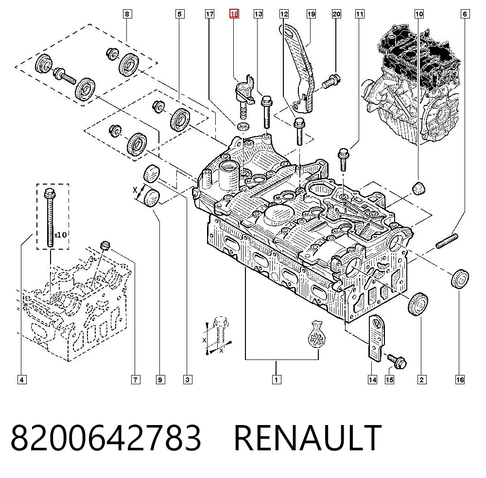 8200642783 Renault (RVI) Клапан положения фаз распредвала