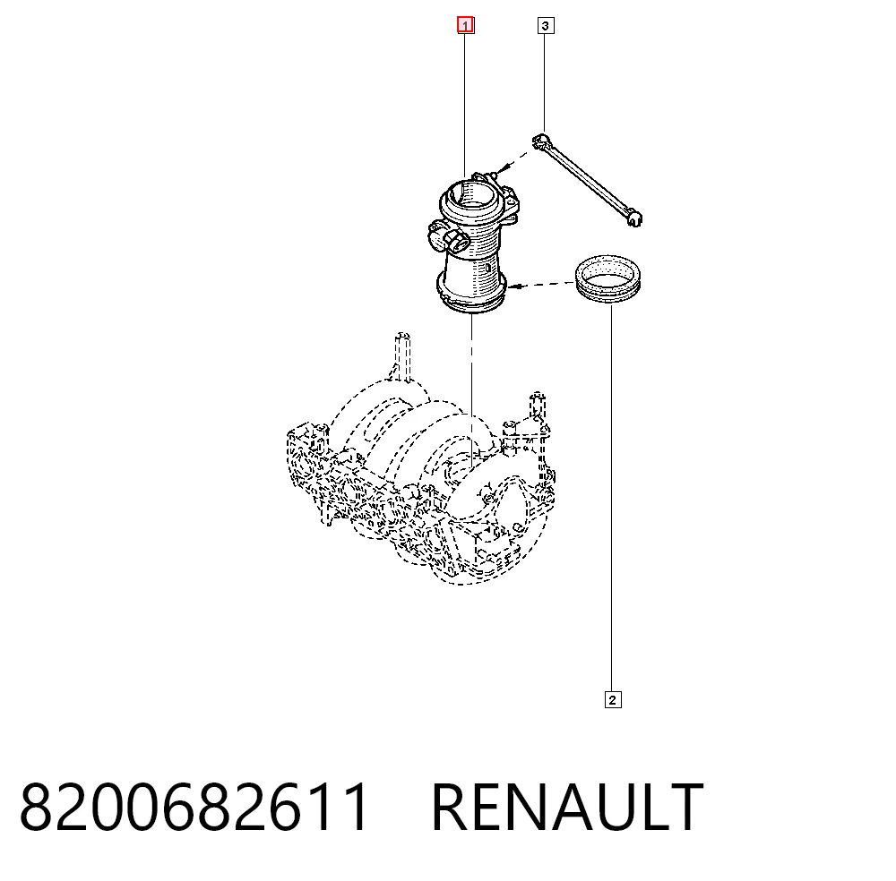 8200682611 Renault (RVI) Дроссельная заслонка