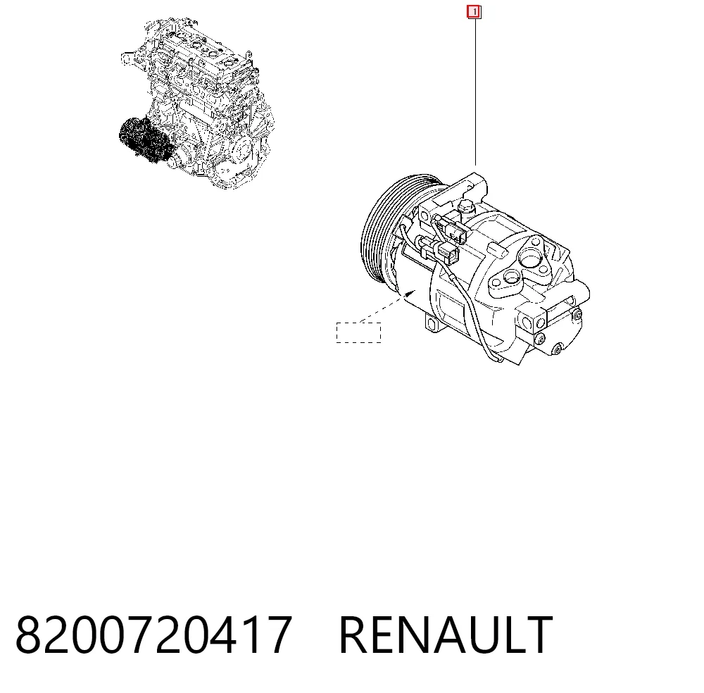 8200720417 Renault (RVI) Компрессор хладагента