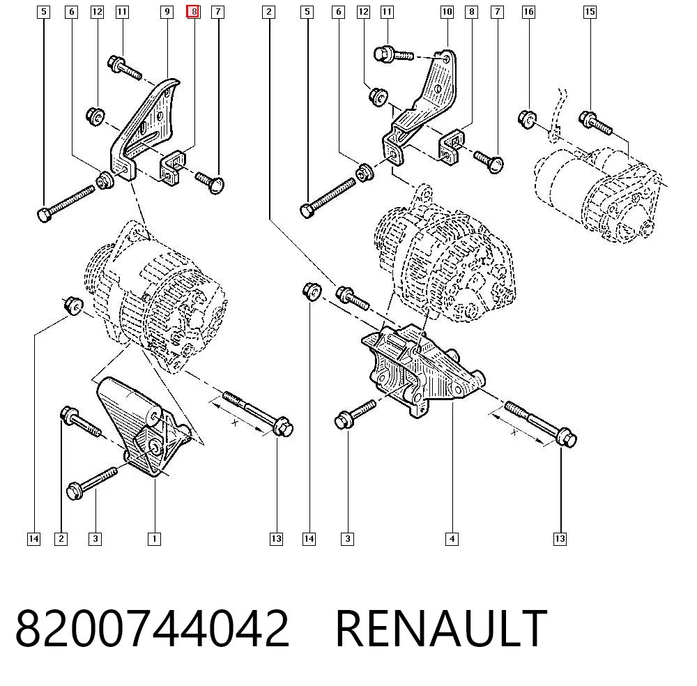 8200744042 Renault (RVI)