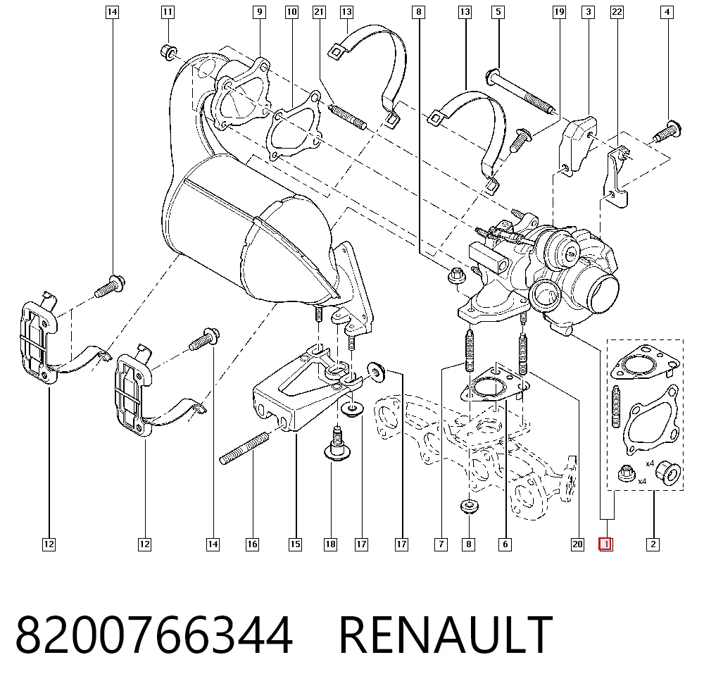 8200766344 Renault (RVI) Турбонаддув