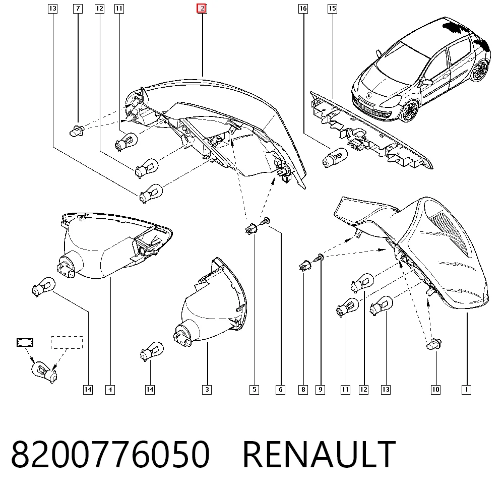 Фонарь задний правый Polcar 6064880E цена, от 62.61 USD