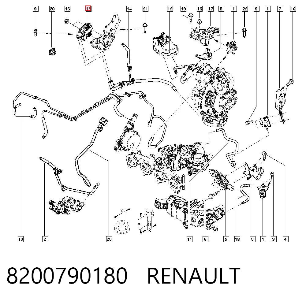 8200790180 Renault (RVI) Соленоид давления наддува