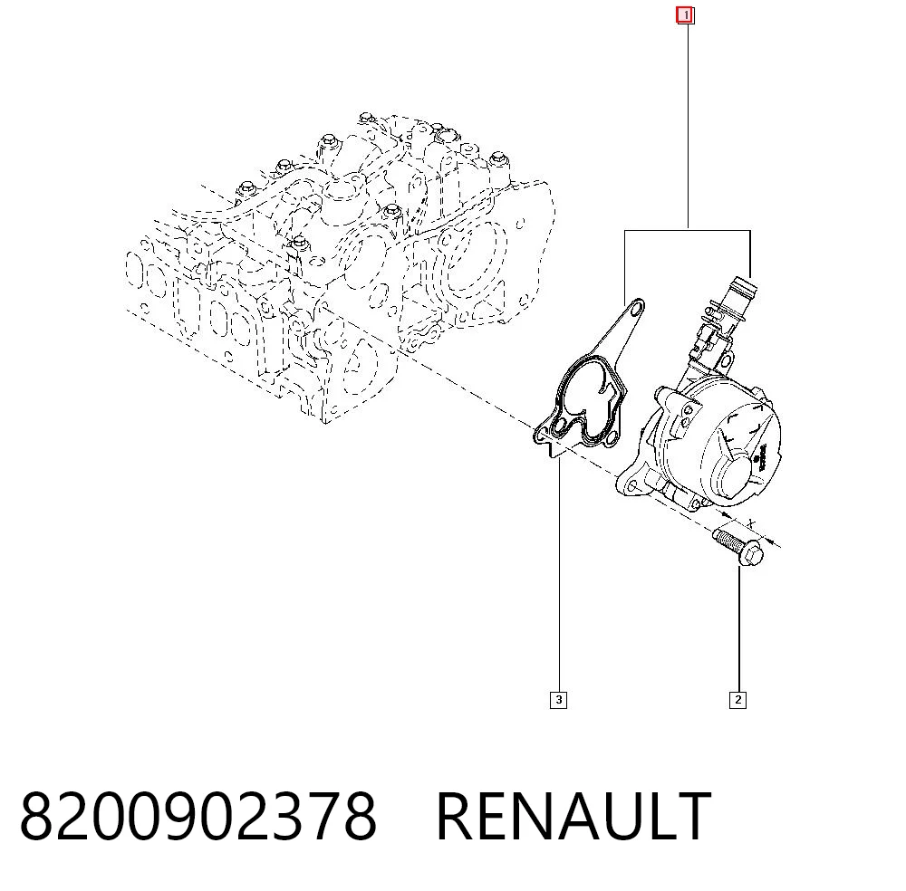Вакуумный насос Renault Master III фургон (FV) (2010 - 2024) цена, от 31.67 USD
