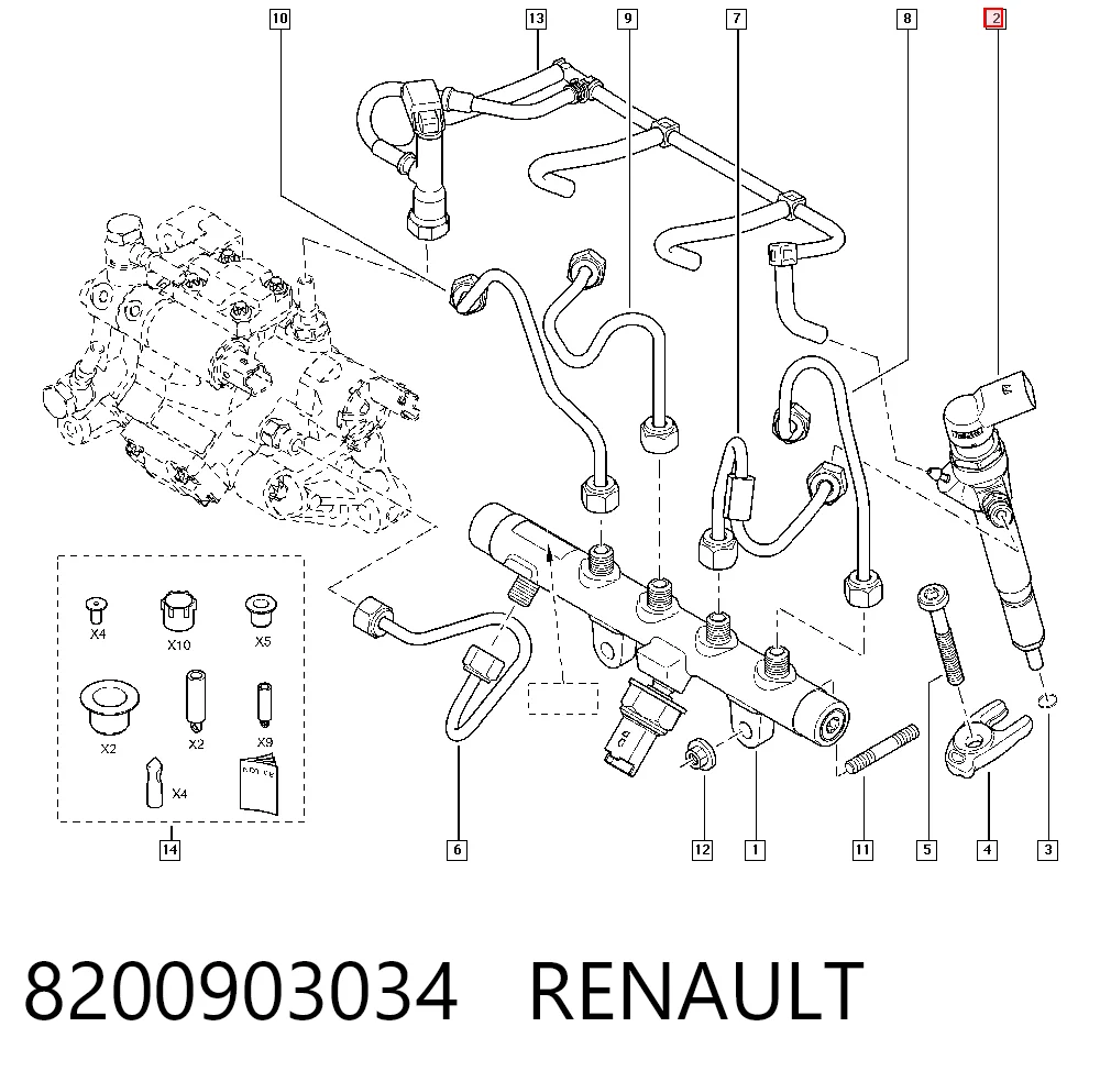 8200903034 Renault (RVI) Топливные форсунки