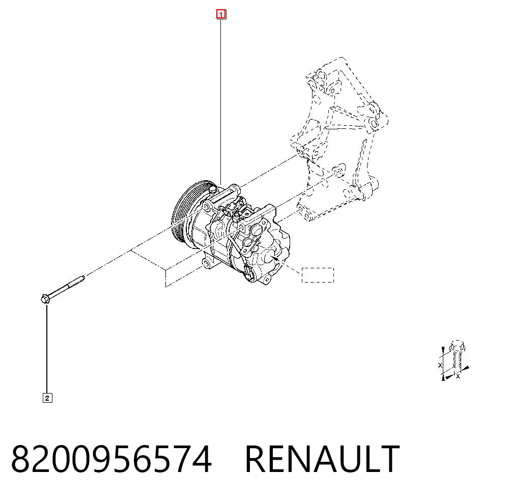 8200956574 Renault (RVI) Компрессор хладагента