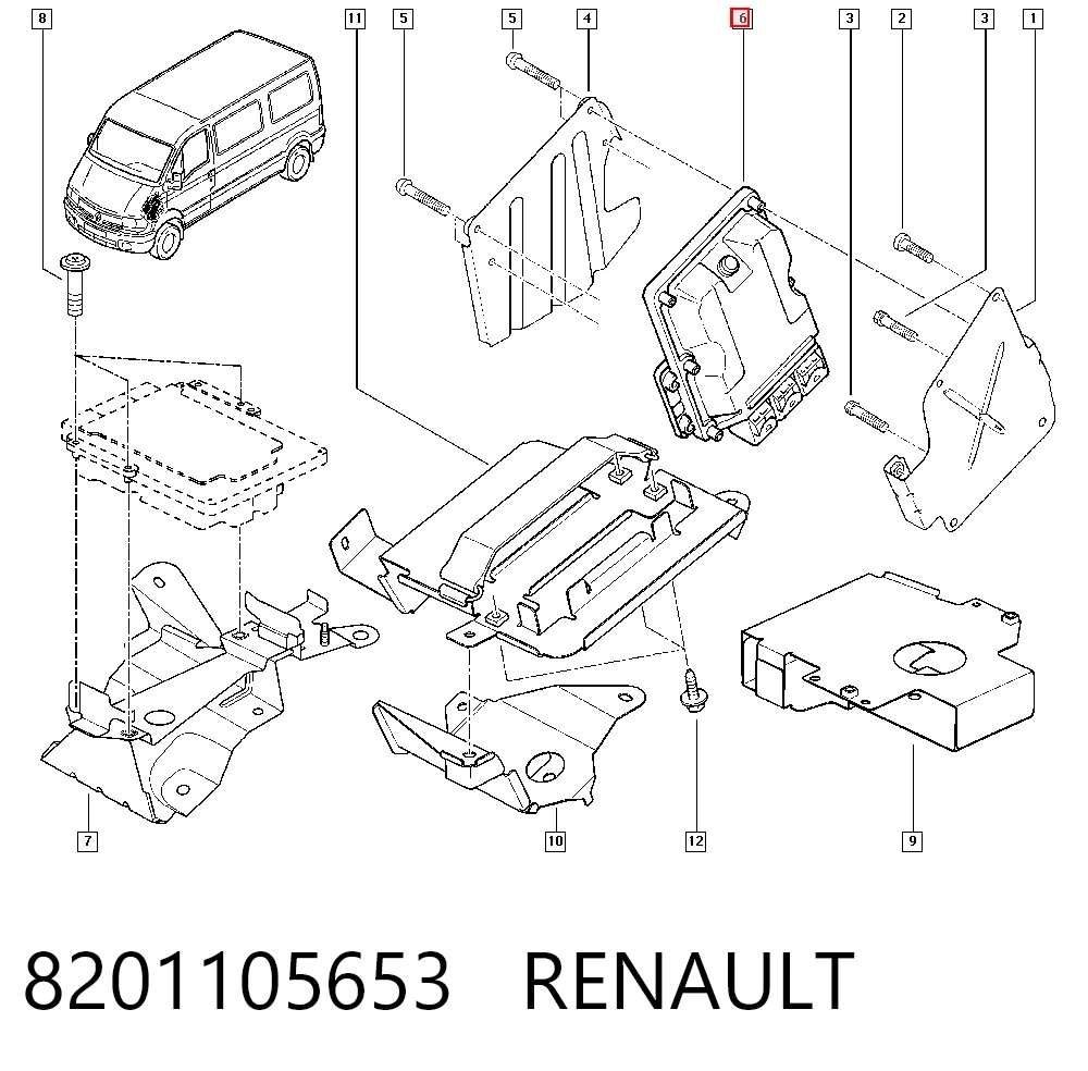  Блок управления двигателем Renault Master 2