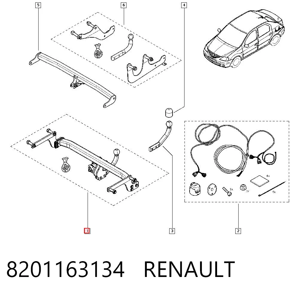 Прицепное на Dacia Logan I LS