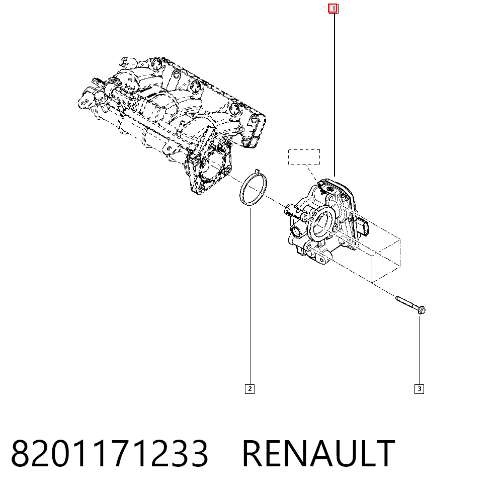 Купить Дроссельная заслонка Рено Сценик GRAND IV R9
