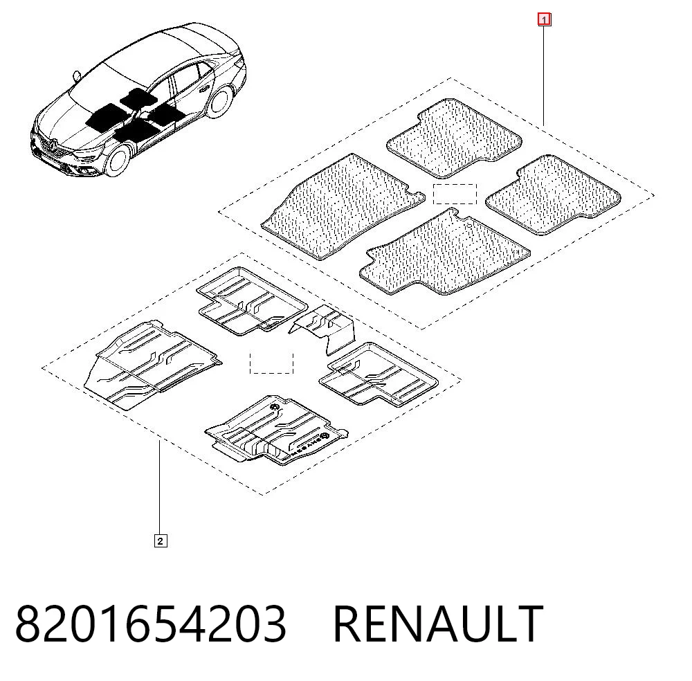 Автоковрики на Renault Megane IV K9A, K9M, K9N