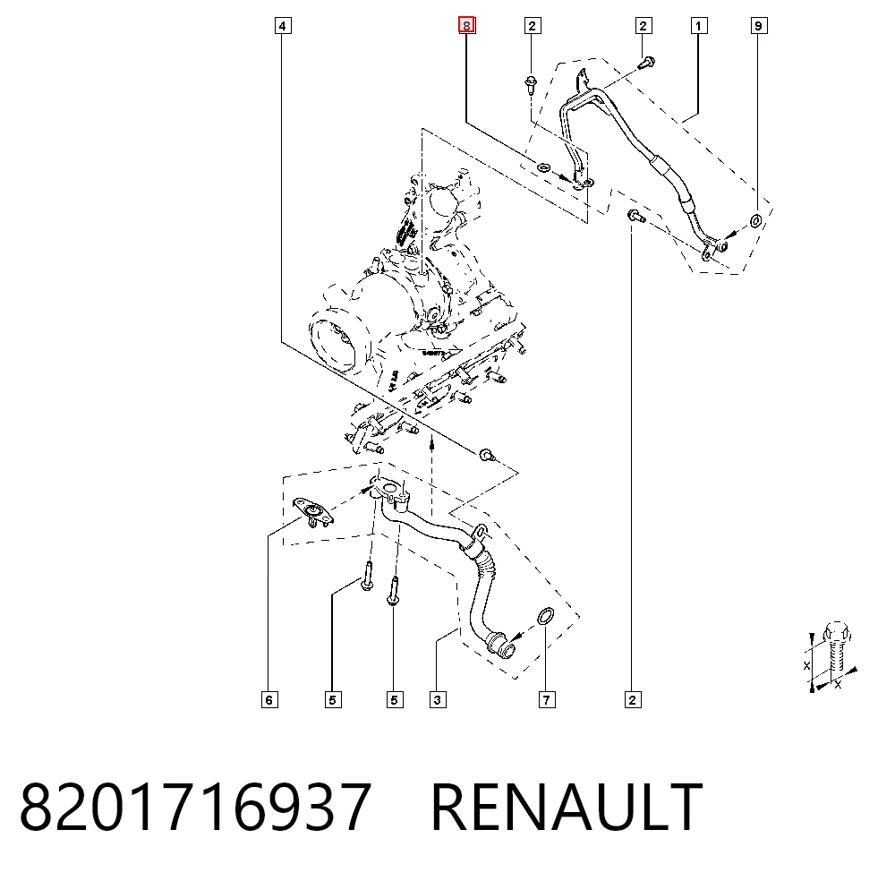 Кольцо форсунки 5235032 CRB