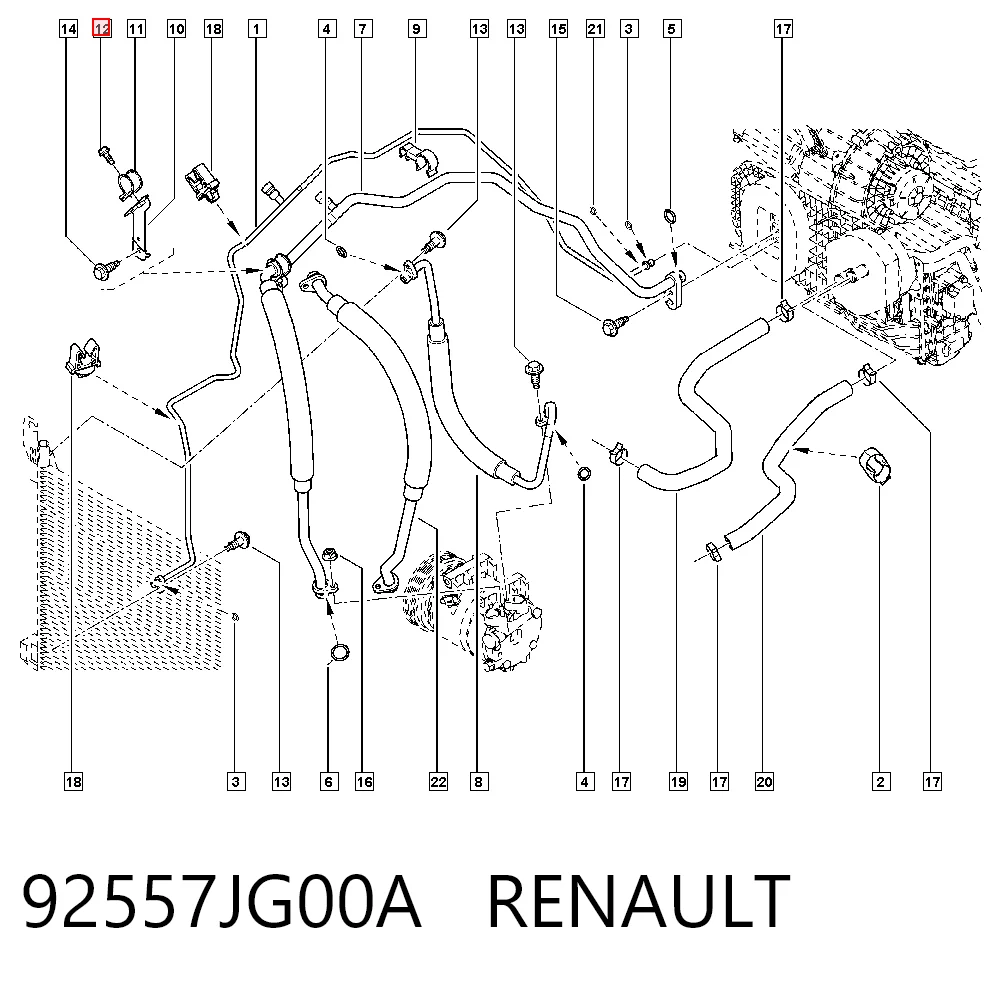 92557JG00A Renault (RVI)