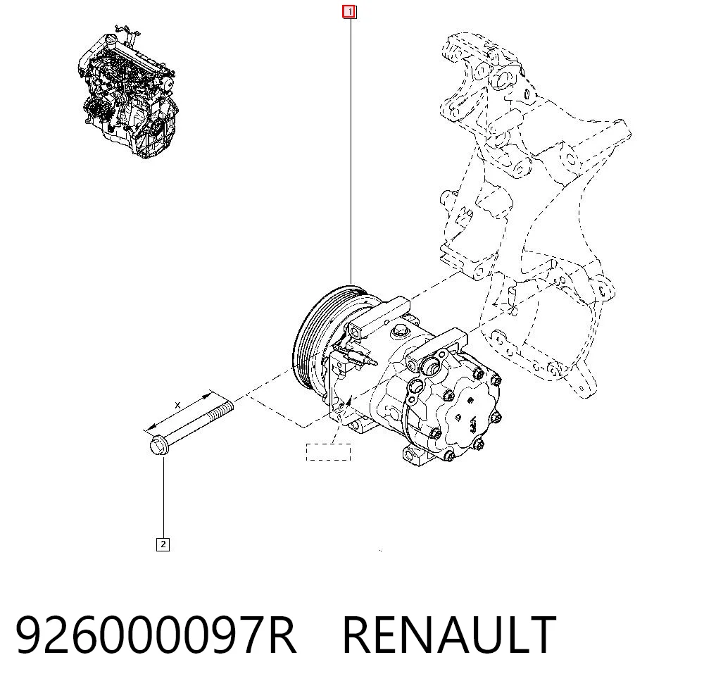 926000097R Renault (RVI) Компрессор хладагента