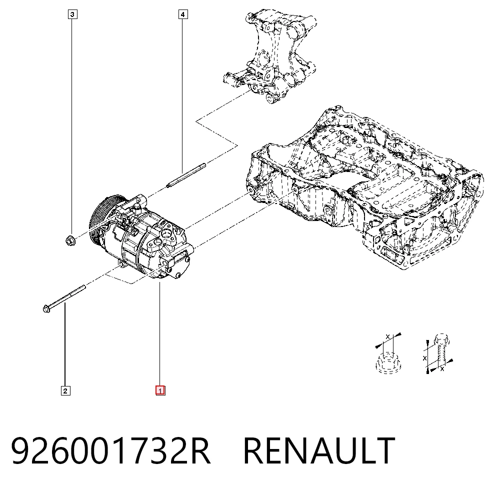 926001732R Renault (RVI) Компрессор хладагента