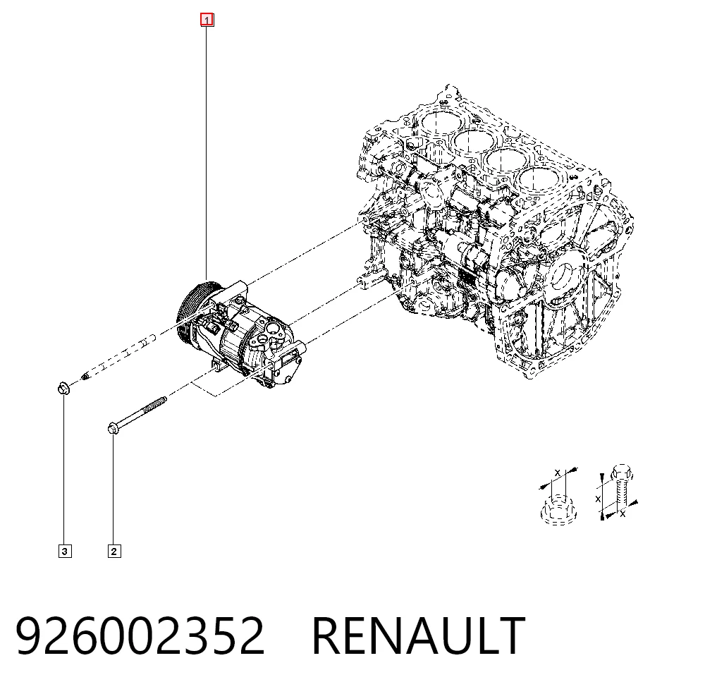 926002352 Renault (RVI) Компрессор хладагента