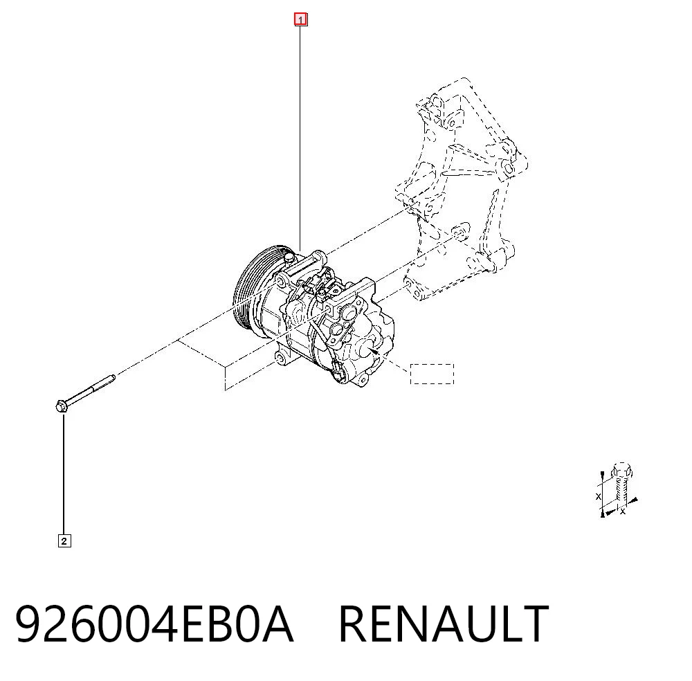 926004EB0A Renault (RVI) Компрессор хладагента