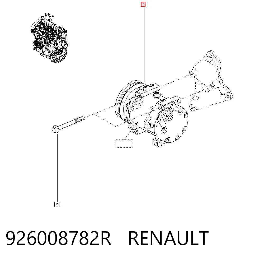 926008782R Renault (RVI) Компрессор хладагента