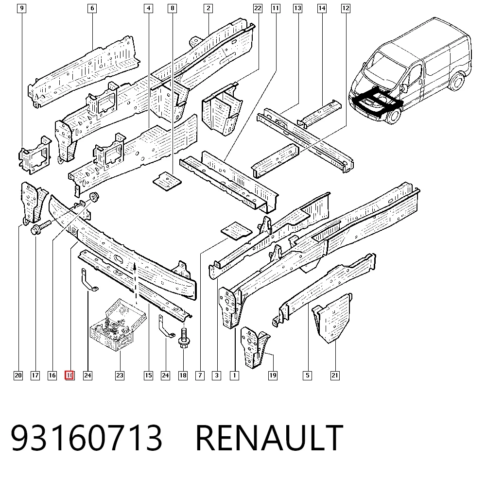 Купить 7482100QAE Nissan/Infiniti Буфер бампера переднего